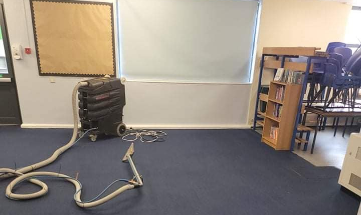 industrial vacuum cleaner used to clean office space